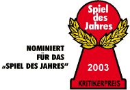 Spiel des Jahres 2003 - Nominierungsliste